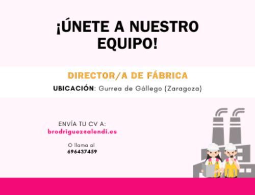 Oferta de empleo en Zuera: Director/a de fábrica